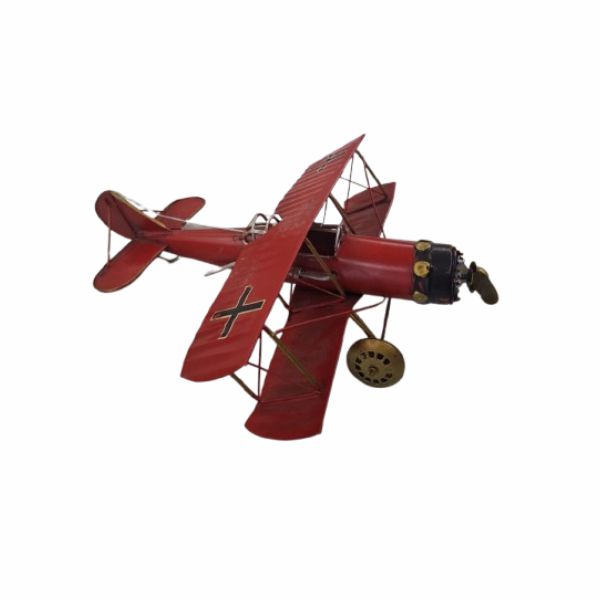 Avião Metal Vermelho 